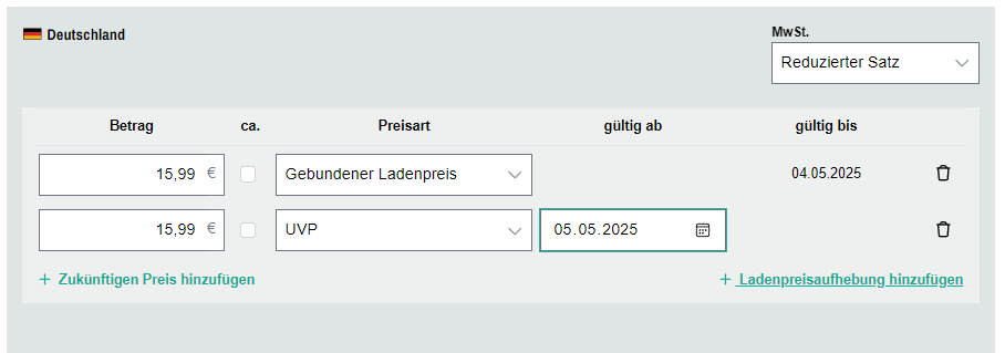 Ladenpreisaufhebung